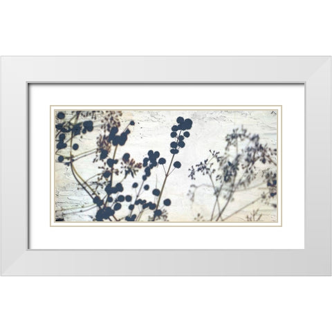 Dried Flowers White Modern Wood Framed Art Print with Double Matting by Allen, Kimberly
