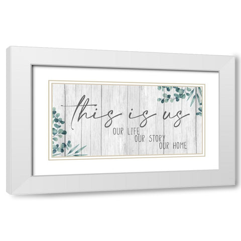 Our Panel v2 White Modern Wood Framed Art Print with Double Matting by Allen, Kimberly