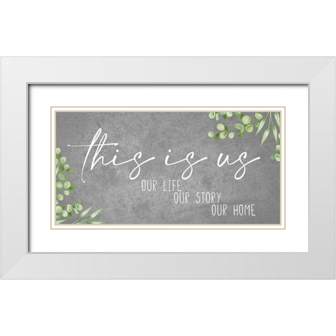 Our White Modern Wood Framed Art Print with Double Matting by Allen, Kimberly