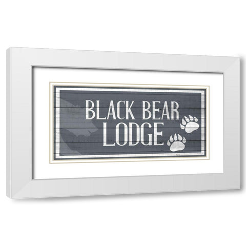 Lake House 10 White Modern Wood Framed Art Print with Double Matting by Allen, Kimberly