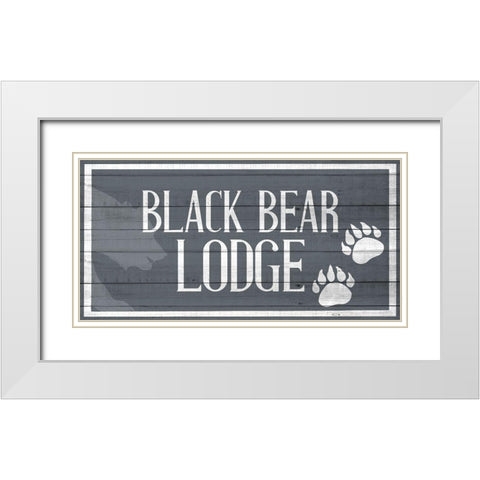 Lake House 10 White Modern Wood Framed Art Print with Double Matting by Allen, Kimberly