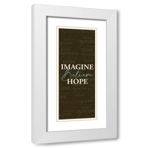 Imagine White Modern Wood Framed Art Print with Double Matting by Allen, Kimberly
