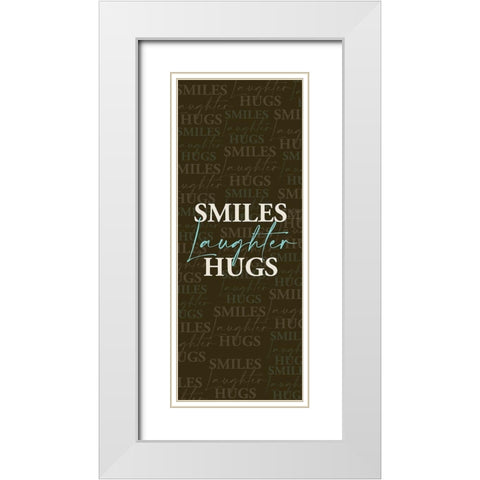 Smiles White Modern Wood Framed Art Print with Double Matting by Allen, Kimberly