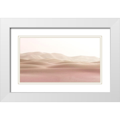 Desert Sands White Modern Wood Framed Art Print with Double Matting by Allen, Kimberly