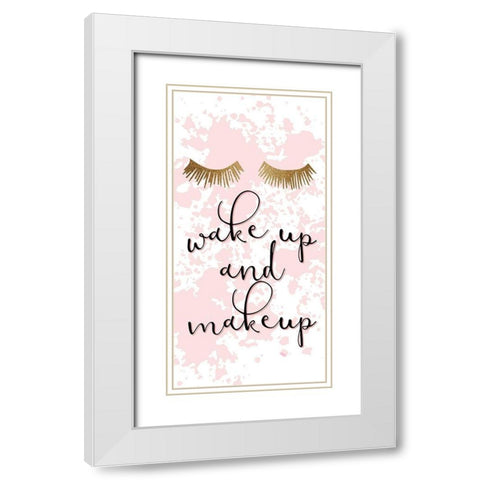 Make UP White Modern Wood Framed Art Print with Double Matting by Allen, Kimberly