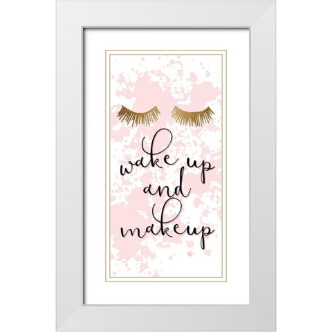 Make UP White Modern Wood Framed Art Print with Double Matting by Allen, Kimberly