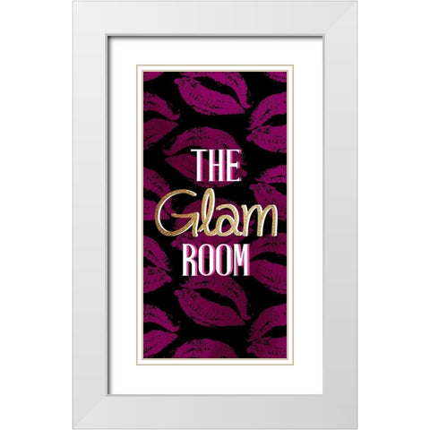 The Glam Room White Modern Wood Framed Art Print with Double Matting by Allen, Kimberly