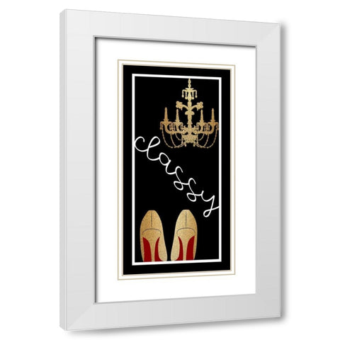 Classy White Modern Wood Framed Art Print with Double Matting by Allen, Kimberly