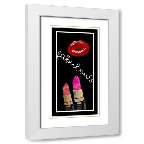 Fabulous White Modern Wood Framed Art Print with Double Matting by Allen, Kimberly