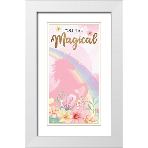 You are Magic 1 v2 White Modern Wood Framed Art Print with Double Matting by Allen, Kimberly