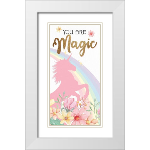 You are Magic 1 White Modern Wood Framed Art Print with Double Matting by Allen, Kimberly
