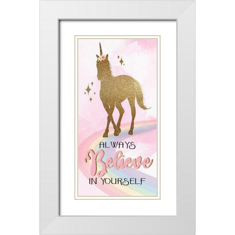 You are Magic 2 V2 White Modern Wood Framed Art Print with Double Matting by Allen, Kimberly