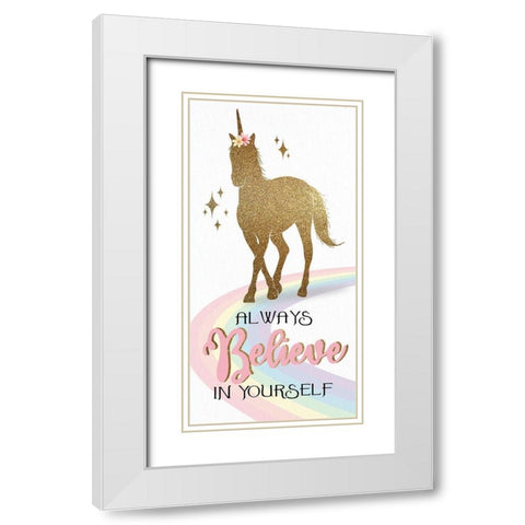 You are Magic 2 White Modern Wood Framed Art Print with Double Matting by Allen, Kimberly