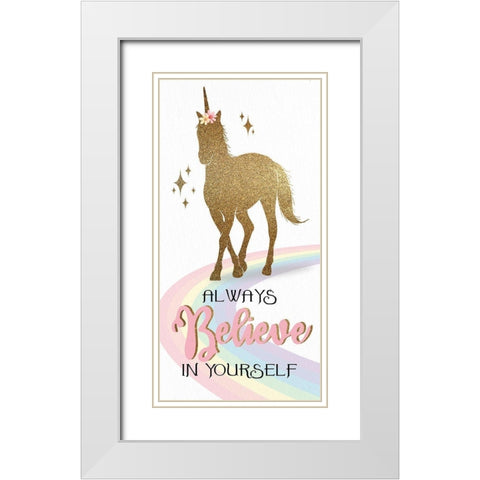 You are Magic 2 White Modern Wood Framed Art Print with Double Matting by Allen, Kimberly