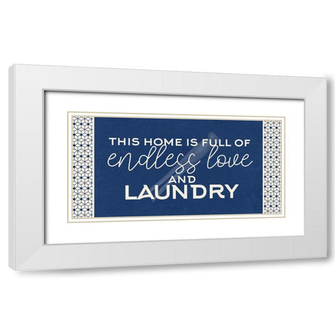 Endless Love White Modern Wood Framed Art Print with Double Matting by Allen, Kimberly