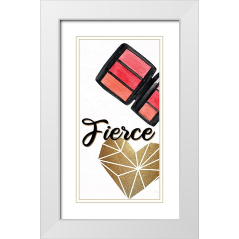 Diva 2 White Modern Wood Framed Art Print with Double Matting by Allen, Kimberly