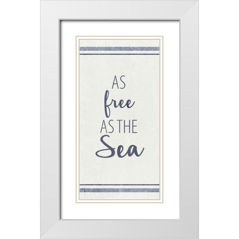 As Free 1 White Modern Wood Framed Art Print with Double Matting by Allen, Kimberly