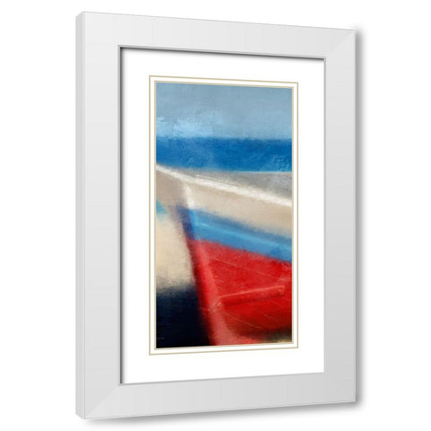 Seas the Day 1 White Modern Wood Framed Art Print with Double Matting by Allen, Kimberly