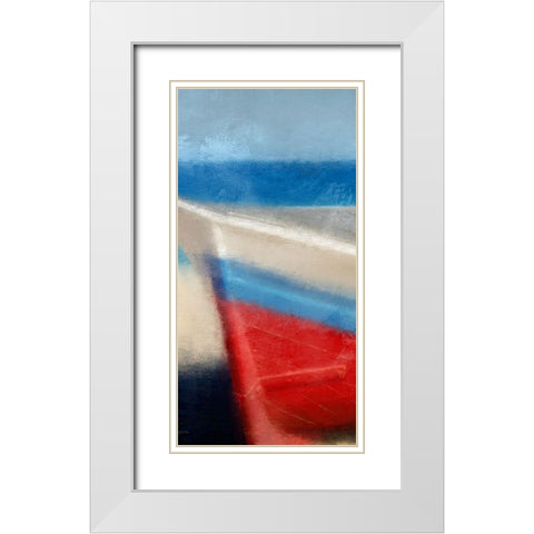 Seas the Day 1 White Modern Wood Framed Art Print with Double Matting by Allen, Kimberly
