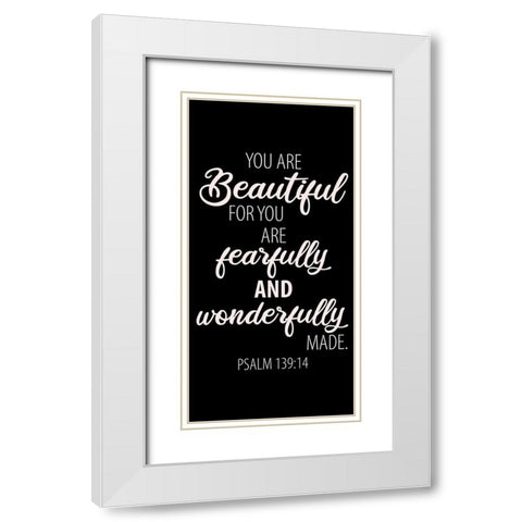 Wonderfully Made 1 White Modern Wood Framed Art Print with Double Matting by Allen, Kimberly