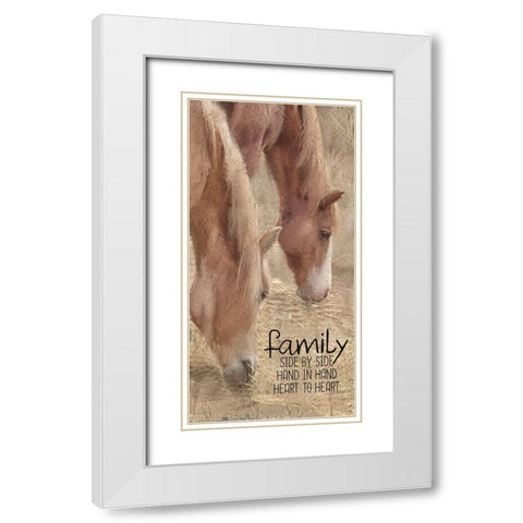 Side by Side White Modern Wood Framed Art Print with Double Matting by Allen, Kimberly