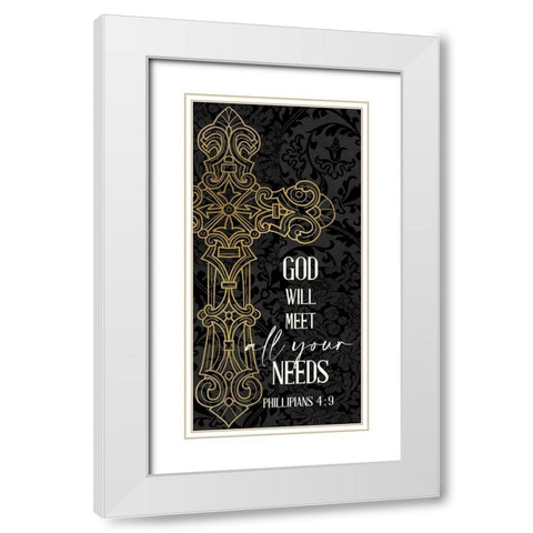 Dont Take 1 White Modern Wood Framed Art Print with Double Matting by Allen, Kimberly