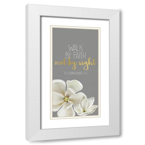Be Still my Soul 1 White Modern Wood Framed Art Print with Double Matting by Allen, Kimberly