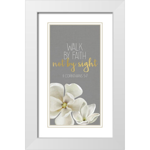 Be Still my Soul 1 White Modern Wood Framed Art Print with Double Matting by Allen, Kimberly