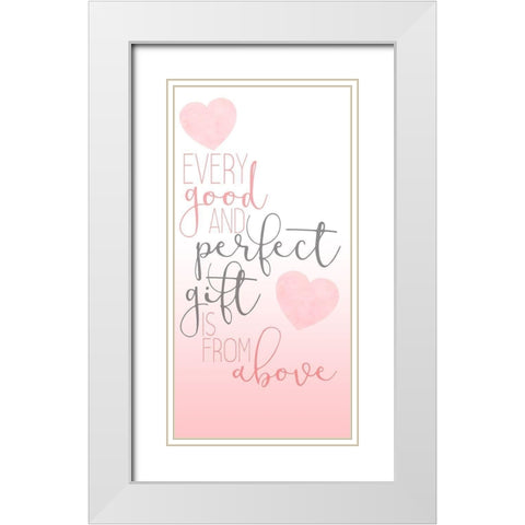 Perfect 1 V2 White Modern Wood Framed Art Print with Double Matting by Allen, Kimberly