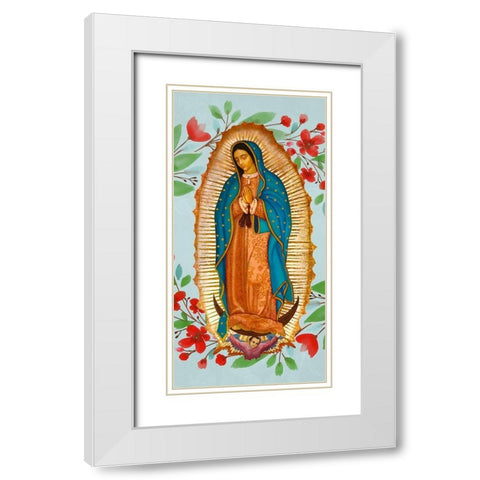In Love 1 White Modern Wood Framed Art Print with Double Matting by Allen, Kimberly