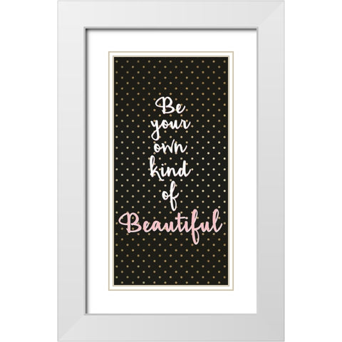 Your Own Kind 1 V2 White Modern Wood Framed Art Print with Double Matting by Allen, Kimberly