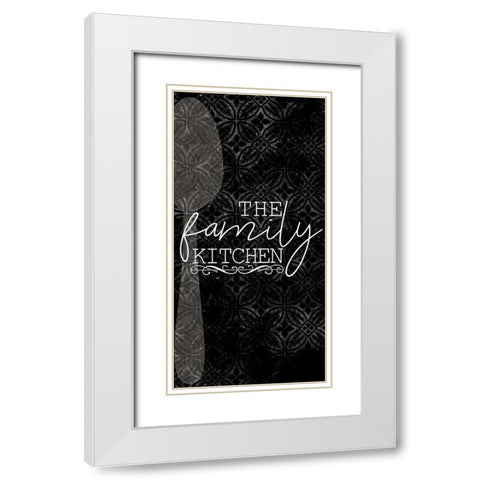 Family Kitchen 1 White Modern Wood Framed Art Print with Double Matting by Allen, Kimberly