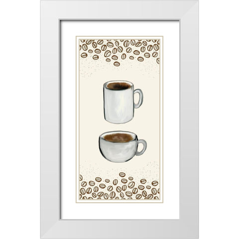 Rise 1 White Modern Wood Framed Art Print with Double Matting by Allen, Kimberly