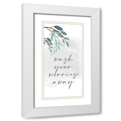 Wash Your 1 White Modern Wood Framed Art Print with Double Matting by Allen, Kimberly