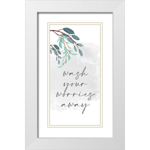 Wash Your 1 White Modern Wood Framed Art Print with Double Matting by Allen, Kimberly