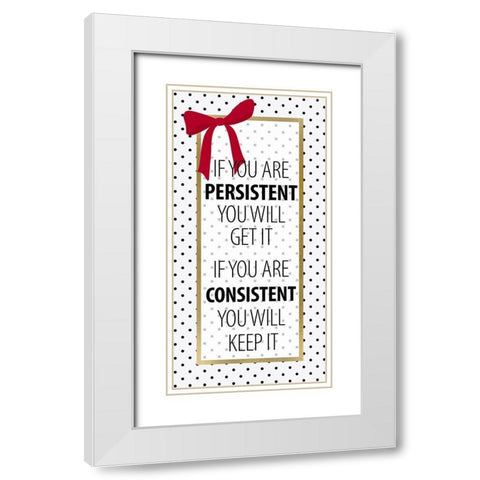 Dreams Dont Work 2 White Modern Wood Framed Art Print with Double Matting by Allen, Kimberly