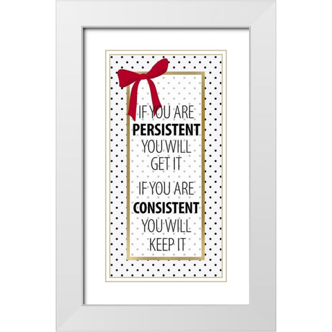 Dreams Dont Work 2 White Modern Wood Framed Art Print with Double Matting by Allen, Kimberly