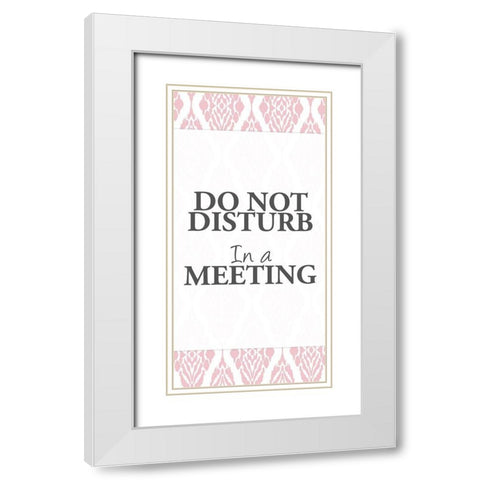 In a Meeting White Modern Wood Framed Art Print with Double Matting by Allen, Kimberly