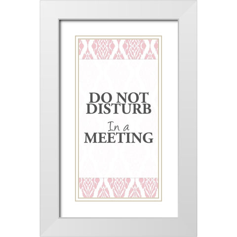 In a Meeting White Modern Wood Framed Art Print with Double Matting by Allen, Kimberly