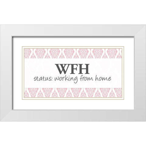 WFH White Modern Wood Framed Art Print with Double Matting by Allen, Kimberly