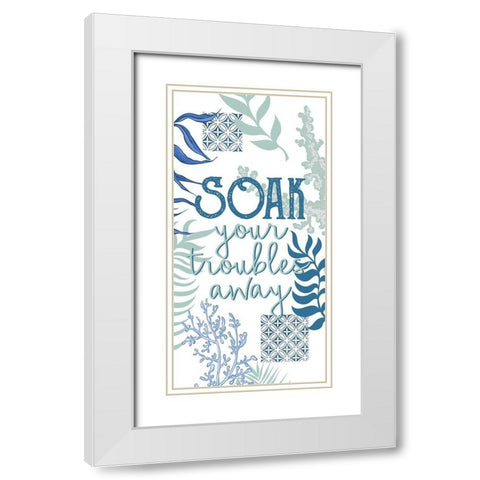 Under the Sea 4 White Modern Wood Framed Art Print with Double Matting by Allen, Kimberly
