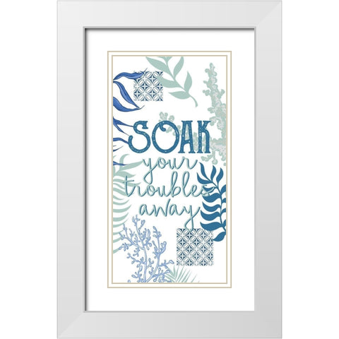 Under the Sea 4 White Modern Wood Framed Art Print with Double Matting by Allen, Kimberly