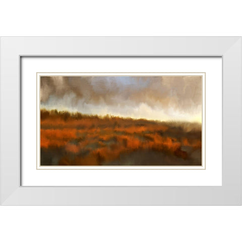 Marshland White Modern Wood Framed Art Print with Double Matting by Allen, Kimberly