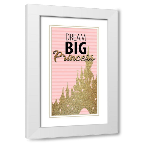 Little Princess 6 White Modern Wood Framed Art Print with Double Matting by Allen, Kimberly