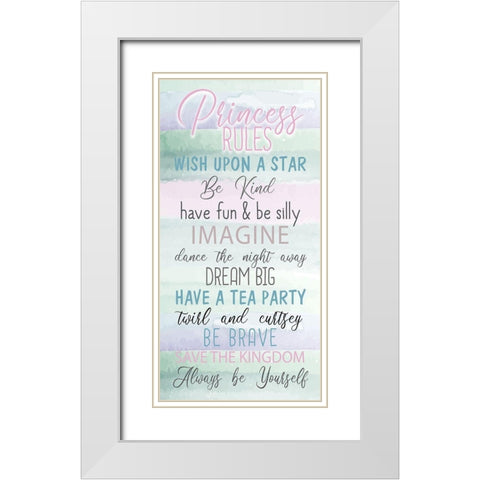 Fairytale Princess 1 White Modern Wood Framed Art Print with Double Matting by Allen, Kimberly