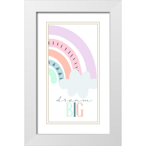 Follow 6 White Modern Wood Framed Art Print with Double Matting by Allen, Kimberly