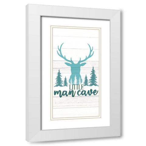Little Man 1 White Modern Wood Framed Art Print with Double Matting by Allen, Kimberly