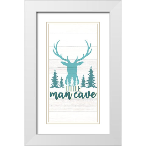 Little Man 1 White Modern Wood Framed Art Print with Double Matting by Allen, Kimberly