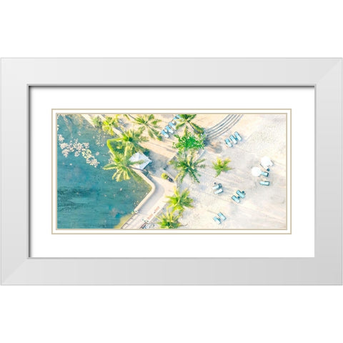 From the Top Panel 1 White Modern Wood Framed Art Print with Double Matting by Allen, Kimberly