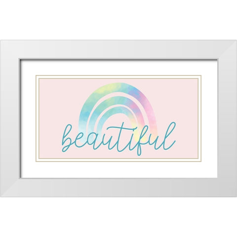 Beautiful Rainbow White Modern Wood Framed Art Print with Double Matting by Allen, Kimberly